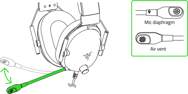 Razer - BLACKSHARK V2 X - DE RAZER™ HYPERCLEAR CARDIOÏDE MICROFOON GEBRUIKEN DE RAZER™ HYPERCLEAR CARDIOÏDE MICROFOON GEBRUIKEN