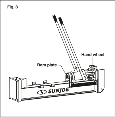 SunJoe - LJ10M - De 10-tons houtklover gebruiken - Stap 2 De 10-tons houtklover gebruiken - Stap 2