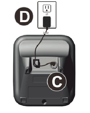 Geemarc - AMPLIDECT 295 - Aansluiting extra handset (Optioneel) Aansluiting extra handset (Optioneel)