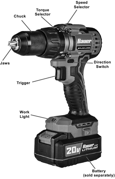 Bauer - 2191CR-B - Functies Functies