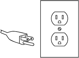 Stekker en stopcontact met 3 pinnen