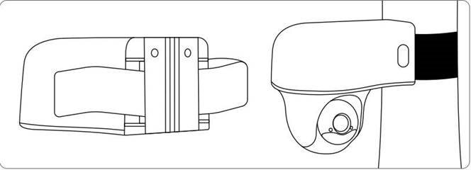 Reolink - Keen Ranger PT - De camera installeren met een lusband De camera installeren met een lusband