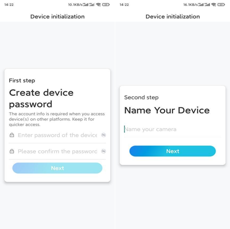 Reolink - Keen Ranger PT - De camera instellen in de app - Stap 2 De camera instellen in de app - Stap 2