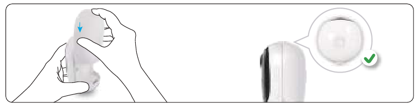Reolink - Argus 2 - Oplaadbare batterij installeren - Stap 1 Oplaadbare batterij installeren - Stap 1