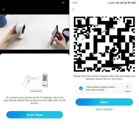 Reolink - E1 Zoom - De camera instellen in de app - Stap 4 De camera instellen in de app - Stap 4