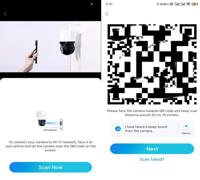 Reolink - E1 - Het apparaat instellen op de App met Wi-Fi - Stap 1 Het apparaat instellen op de App met Wi-Fi - Stap 1