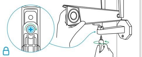 Reolink - Duo 2 WiFi - De camera aan de muur bevestigen - Stap 3 De camera aan de muur bevestigen - Stap 3