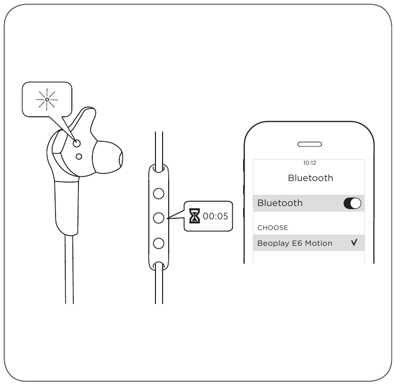 Bang & Olufsen - Beoplay E6 Motion - Bluetooth-koppeling Bluetooth-koppeling