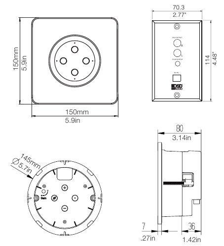 OSD - Nero VOX - SPECIFICATIES & AFMETINGEN SPECIFICATIES & AFMETINGEN