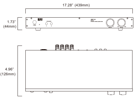 Afmetingen OSD XMP100