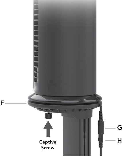 Vornado - ATOM 2S AE - STANDMONTAGE - Stap 3 STANDMONTAGE - Stap 3