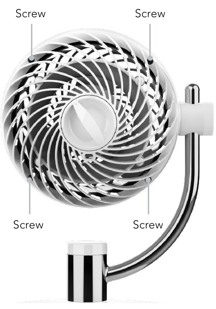 Vornado - PIVOT 3U - REINIGING - VERWIJDEREN ROOSTER REINIGING - VERWIJDEREN ROOSTER