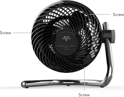 Vornado - PIVOT 6X - VERWIJDEREN VAN DE GRILL VERWIJDEREN VAN DE GRILL