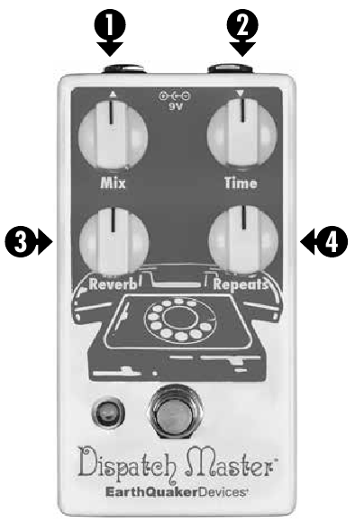 EarthQuaker Devices - Dispatch Master - Bediening Bediening
