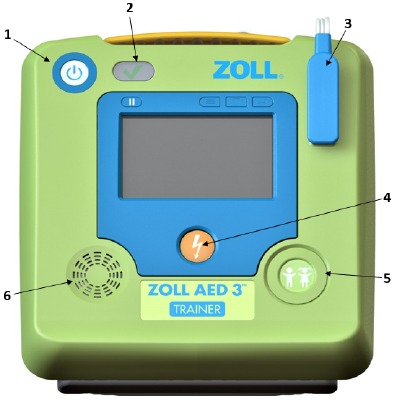ZOLL - AED 3 - Overzicht - Vooraanzicht Overzicht - Vooraanzicht