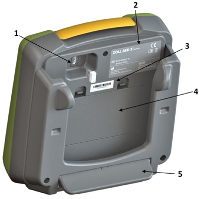 ZOLL - AED 3 - Overzicht - Achteraanzicht Overzicht - Achteraanzicht
