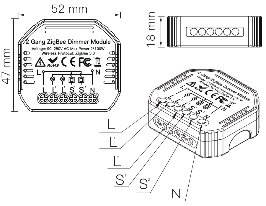 TUYA - MS-105BZ - TECHNISCHE SPECIFICATIES TECHNISCHE SPECIFICATIES