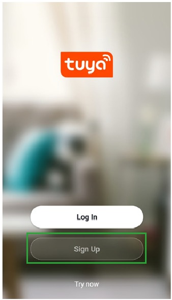 TUYA - Wifi Batterij Camera - Registreren en inloggen - Stap 1 Registreren en inloggen - Stap 1
