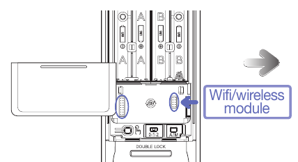 Samsung - SHP-DP608 - WiFi- of draadloze module monteren WiFi- of draadloze module monteren