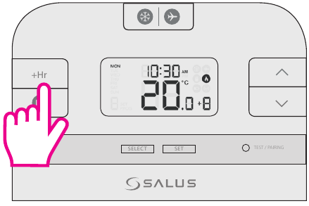 Salus Controls - RT510BC - Boost-functie - Stap 2 Boost-functie - Stap 2