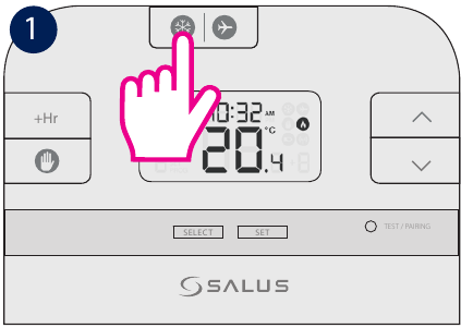 Salus Controls - RT510BC - Vorstbescherming - Stap 1 Vorstbescherming - Stap 1