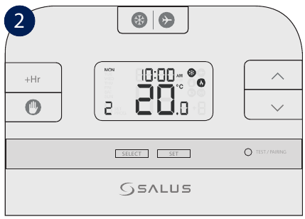 Salus Controls - RT510BC - Vorstbescherming - Stap 2 Vorstbescherming - Stap 2