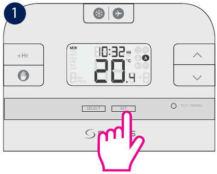 Salus Controls - RT510BC - Programmeren - Stap 1 Programmeren - Stap 1