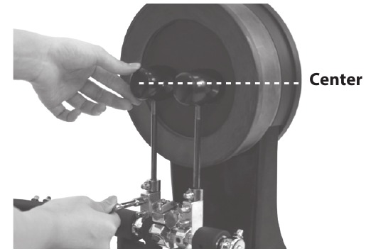 Roland - RDH-100 - De klopperpositie aanpassen - Stap 2 De klopperpositie aanpassen - Stap 2