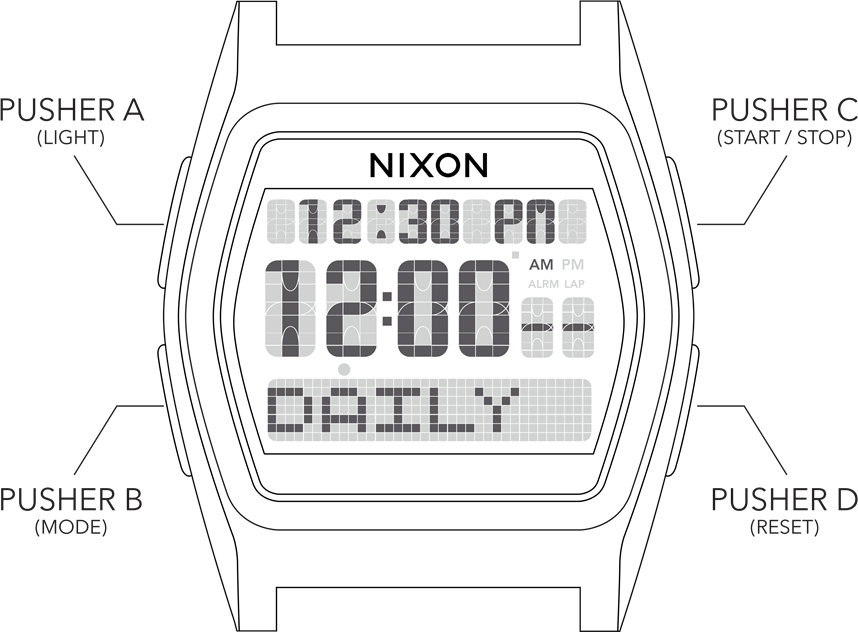 NIXON - THE RIVAL - ALARM MODUS ALARM MODUS