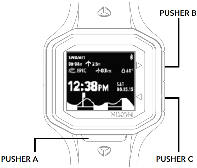 NIXON - THE ULTRATIDE - APPARAATNAVIGATIE APPARAATNAVIGATIE