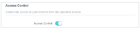 TP-Link - TL-WA855RE - Set Access Control - Step 1 Toegangscontrole instellen - Stap 1