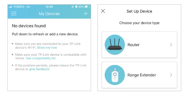 TP-Link - TL-WA855RE - Via de TP-Link Tether-app - Stap 2 Via de TP-Link Tether-app - Stap 2