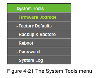 TP-Link - TL-WA850RE - Het menu Systeemtools Het menu Systeemtools