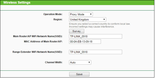 TP-Link - TL-WA850RE - Draadloze instellingen Draadloze instellingen