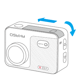 AKASO - V50 X - De batterij opladen en installeren - Installatie - Stap 3 De batterij opladen en installeren - Installatie - Stap 3