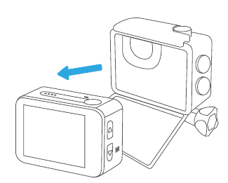 AKASO - V50 X - De camera uit de waterdichte behuizing halen - Stap 3 De camera uit de waterdichte behuizing halen - Stap 3