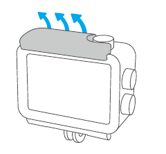 AKASO - V50 X - De camera uit de waterdichte behuizing halen - Stap 1 De camera uit de waterdichte behuizing halen - Stap 1