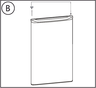 Frigidaire - EFR376 - DEUR OMDRAAIEN - Stap 2 DEUR OMDRAAIEN - Stap 2