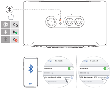 JBL - Authentics 200 - Verbinden met uw Bluetooth-apparaat Verbinden met uw Bluetooth-apparaat