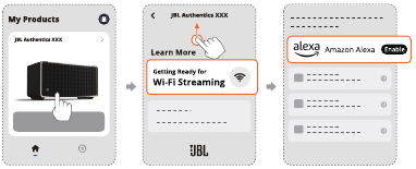 JBL - Authentics 200 - Afspelen via Alexa Cast Afspelen via Alexa Cast
