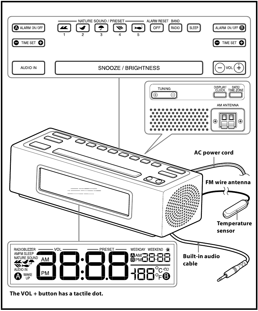 Sony - DREAM MACHINE ICF-C707 - Functies Functies
