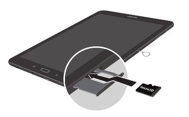 Samsung - Galaxy Tab S3 - Een optionele microSD installeren Een optionele microSD installeren