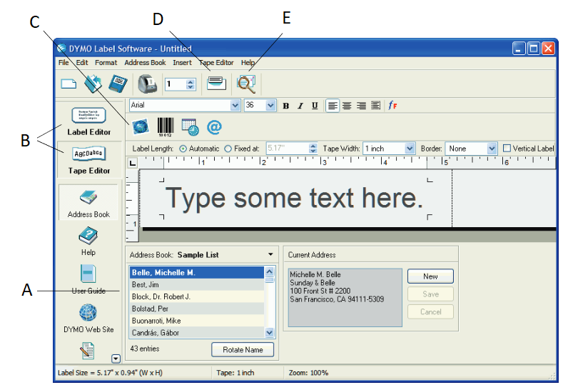 Dymo - LabelManager PCII - Labels afdrukken met Label Software Labels afdrukken met Label Software
