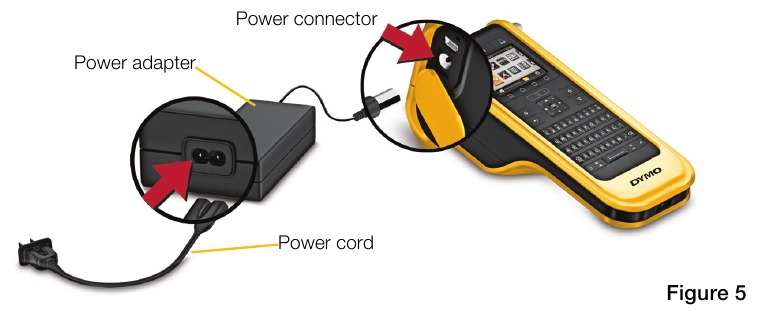 Dymo - XTL 300 - De batterij opladen - Stap 2 De batterij opladen - Stap 2
