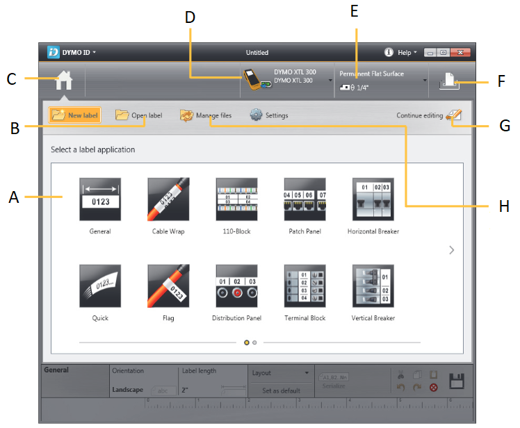 Dymo - XTL 300 - Software gebruiken Software gebruiken