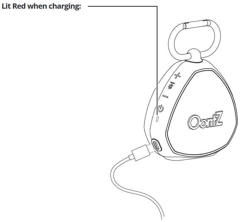 OontZ - Clip - De batterij opladen - Stap 1 De batterij opladen - Stap 1
