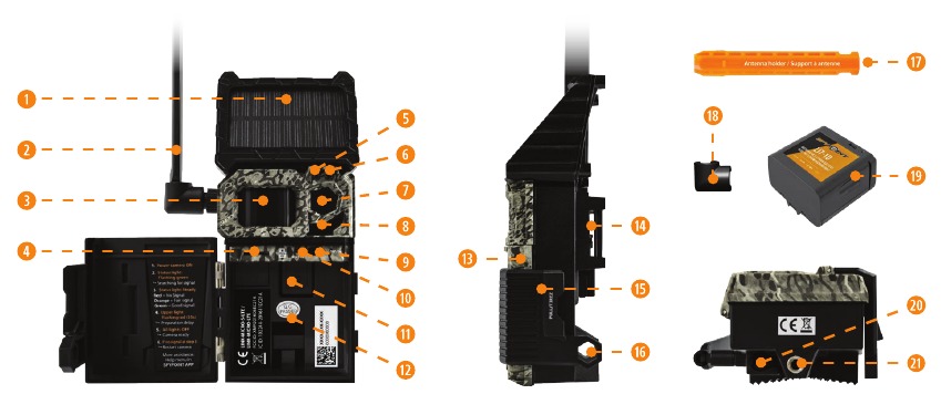 SPYPOINT - LINK-MICRO-LTE - Componenten Componenten