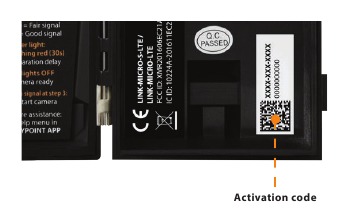 SPYPOINT - LINK-MICRO-LTE - DE ACTIVERINGSCODE VINDEN DE ACTIVERINGSCODE VINDEN