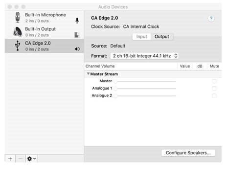 Cambridge Audio - EDGE A - Hoe een Mac aan te sluiten - Stap 2 Hoe een Mac aan te sluiten - Stap 2