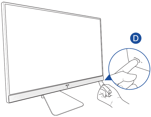 Asus - V241EA - Het systeem inschakelen - Stap 2 Het systeem inschakelen - Stap 2